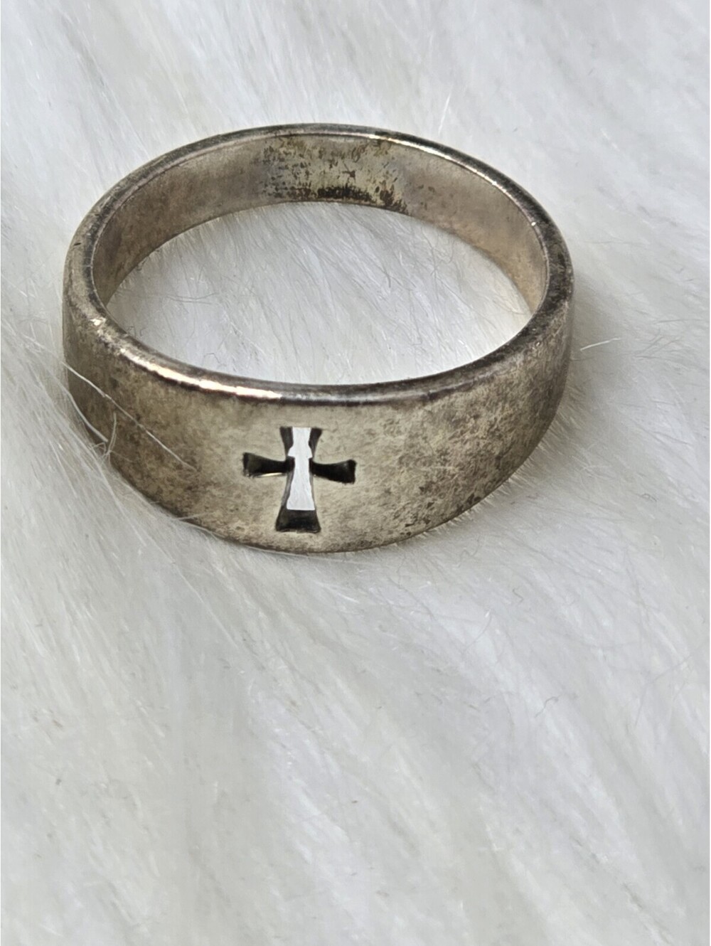 James Avery Crosslet Cross Cutout Band Ring Sterling Sz 9